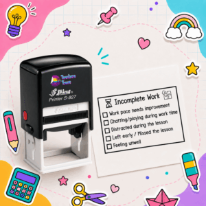 Incomplete Work Checklist Stamp: S-827