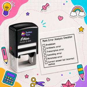 Math Error Analysis Checklist Stamp: S-828