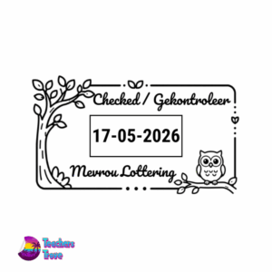 Owl Dater Stamp: S-827D Medium Size - Image 2