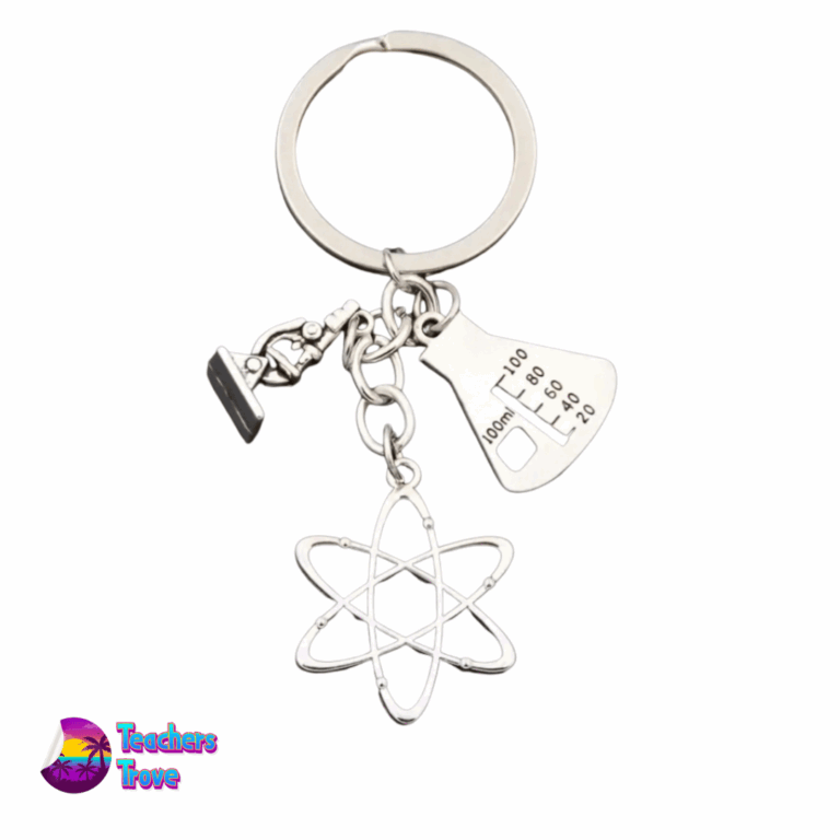 Science Steel Keyring with Charms