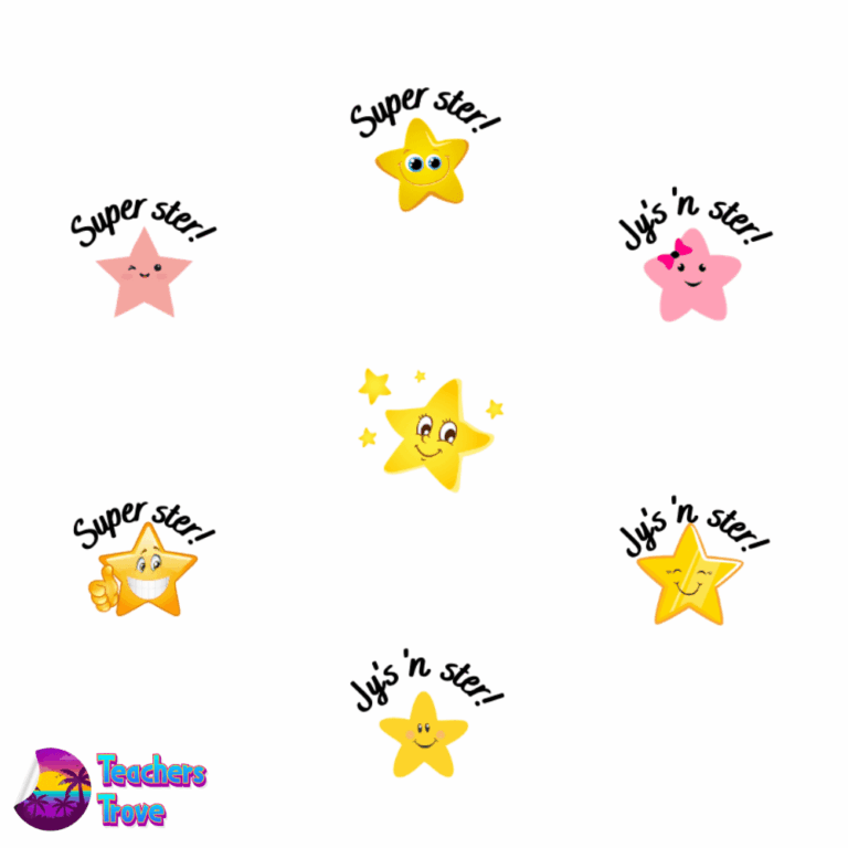 Small Star Afrikaans Sticker Pack