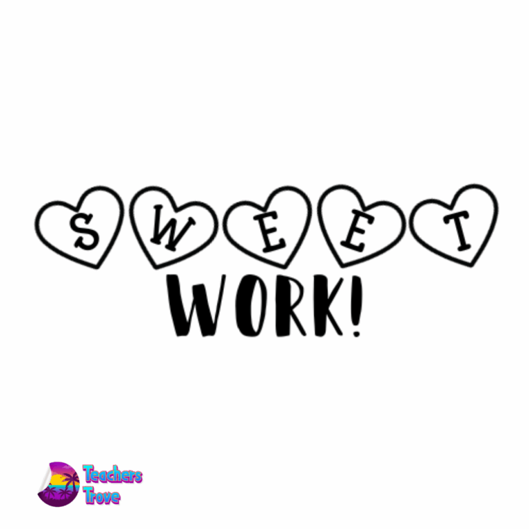 Sweet Work stamp